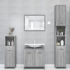 vidaXL vannitoakapp, hall Sonoma tamm, 30x30x183,5 cm, tehispuit цена и информация | Шкафчики для ванной | kaup24.ee