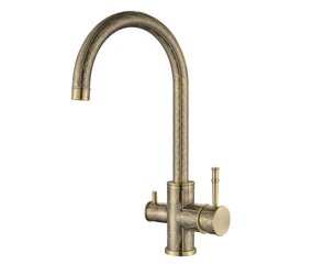 Смеситель с краном для питьевой воды Aquasanita Decor 2963 Brass цена и информация | Кухонные смесители | kaup24.ee