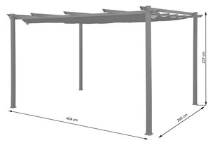 Беседка Pergola Bakio, серая цена и информация | Беседки, навесы, тенты | kaup24.ee