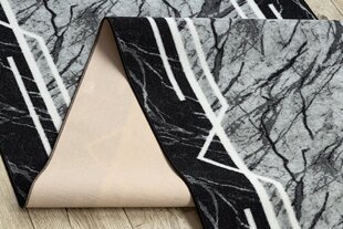Rugsx ковровая дорожка Heksagon, чёрная / золотая, 57 см цена и информация | Ковры | kaup24.ee