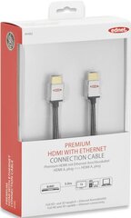 Ednet 84482, HDMI, 3 м цена и информация | Кабели и провода | kaup24.ee