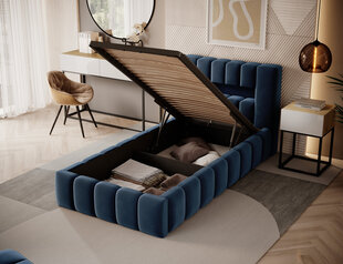 Кровать Lamica, 90x200 см, синяя цена и информация | Кровати | kaup24.ee