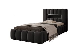 Кровать Lamica, 90x200 см, черная цена и информация | Кровати | kaup24.ee