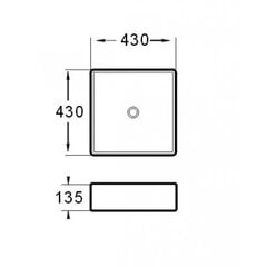 Valamu GRG-4913 hind ja info | Kraanikausid, valamud | kaup24.ee