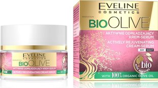 Näokreem-seerum Eveline Bio Olive Actively Rejuvenating, 50ml цена и информация | Кремы для лица | kaup24.ee