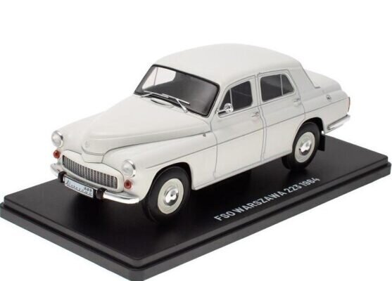 FS0 Warszawa 223 1964 Light Grey HACHETTE 1:24 LSA089 hind ja info | Mudelautode kollektsioneerimine | kaup24.ee