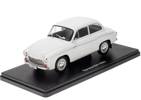 Syrena 104 - 1966 White HACHETTE 1:24 LSA961 hind ja info | Mudelautode kollektsioneerimine | kaup24.ee