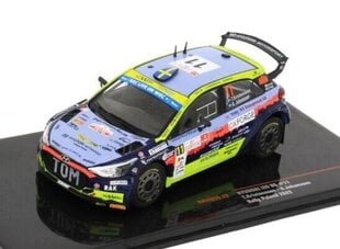 Hyundai i20 R5 #11 Rallye Polen 2022 T.Kristensson/A.Johansson IXO 1:43 RAM859 hind ja info | Mudelautode kollektsioneerimine | kaup24.ee