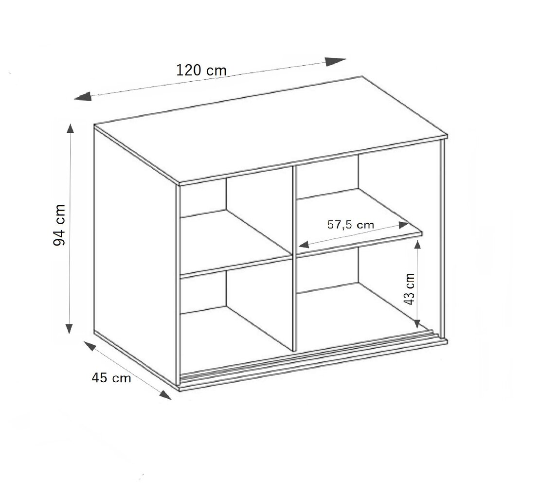 Kummut KIEM214 hind ja info | Kummutid | kaup24.ee