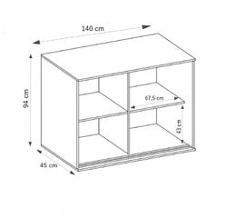 Kummut KIEM224 hind ja info | Kummutid | kaup24.ee