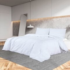 vidaXL tekikotikomplekt valge 135 x 200 cm puuvill цена и информация | Постельное белье | kaup24.ee