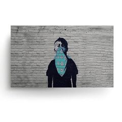 Настенный плакат Banksy граффити Мальчик Декор интерьера - 60 х 43 см цена и информация | Настенные деревянные декорации | kaup24.ee