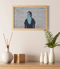 Seinaplakat Banksy Graffiti Boy Interior Decor - 60 x 43 cm цена и информация | Картины, живопись | kaup24.ee