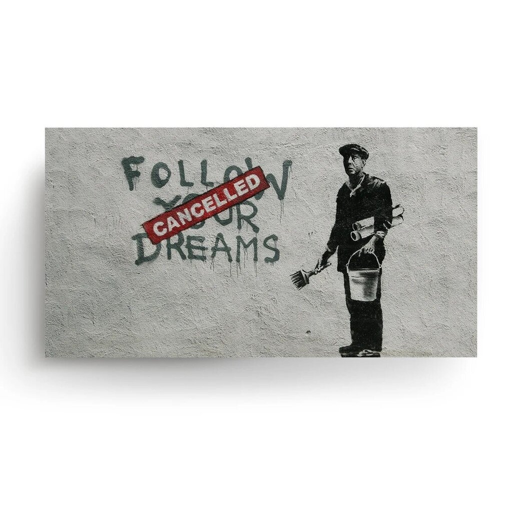 Seinaplakat Banksy Graffiti kirjaga sisekujundus – 60 x 43 cm цена и информация | Seinapildid | kaup24.ee