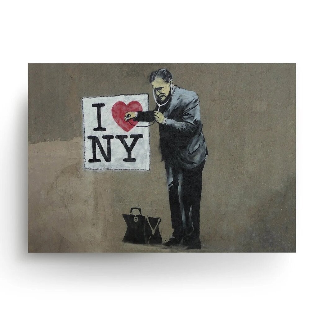 Seinaplakat Banksy Graffiti New York Interior Decor - 60 x 43 cm цена и информация | Seinapildid | kaup24.ee