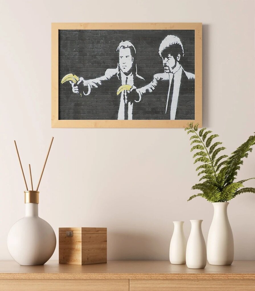 Seinaplakat Banksy Graffiti filmistseen Retro sisekujundus – 100 x 71 cm цена и информация | Seinapildid | kaup24.ee