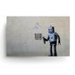 Seinaplakat Banksy Graffiti Robot vöötkoodiga sisekujundusega – 100 x 71 cm hind ja info | Seinapildid | kaup24.ee