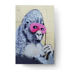 Seinaplakat Gorilla maskis Sisekujundus - 100 x 71 cm цена и информация | Картины, живопись | kaup24.ee