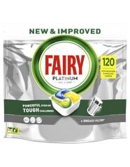 Fairy Platinum All in One’i Nõudepesumasina Tabletid Lemon, 120 Tabletti цена и информация | Средства для мытья посуды | kaup24.ee