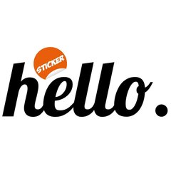 Виниловая наклейка на стену надпись Hello черного цвета Стикер с текстом Декор интерьера - 140 х 48 см цена и информация | Декоративные наклейки | kaup24.ee