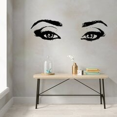 Vinüülist seinakleebis Beautiful Eyes Sisekujundus - 120 x 45 cm цена и информация | Декоративные наклейки | kaup24.ee