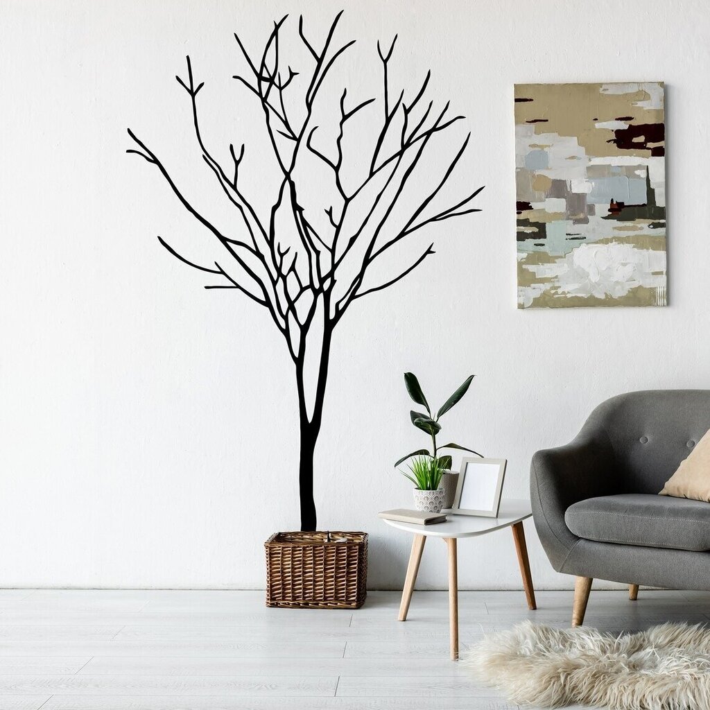 Vinüülist seinakleebis, puu siluett, botaaniline sisekujundus - 140 x 88 cm hind ja info | Seinakleebised | kaup24.ee