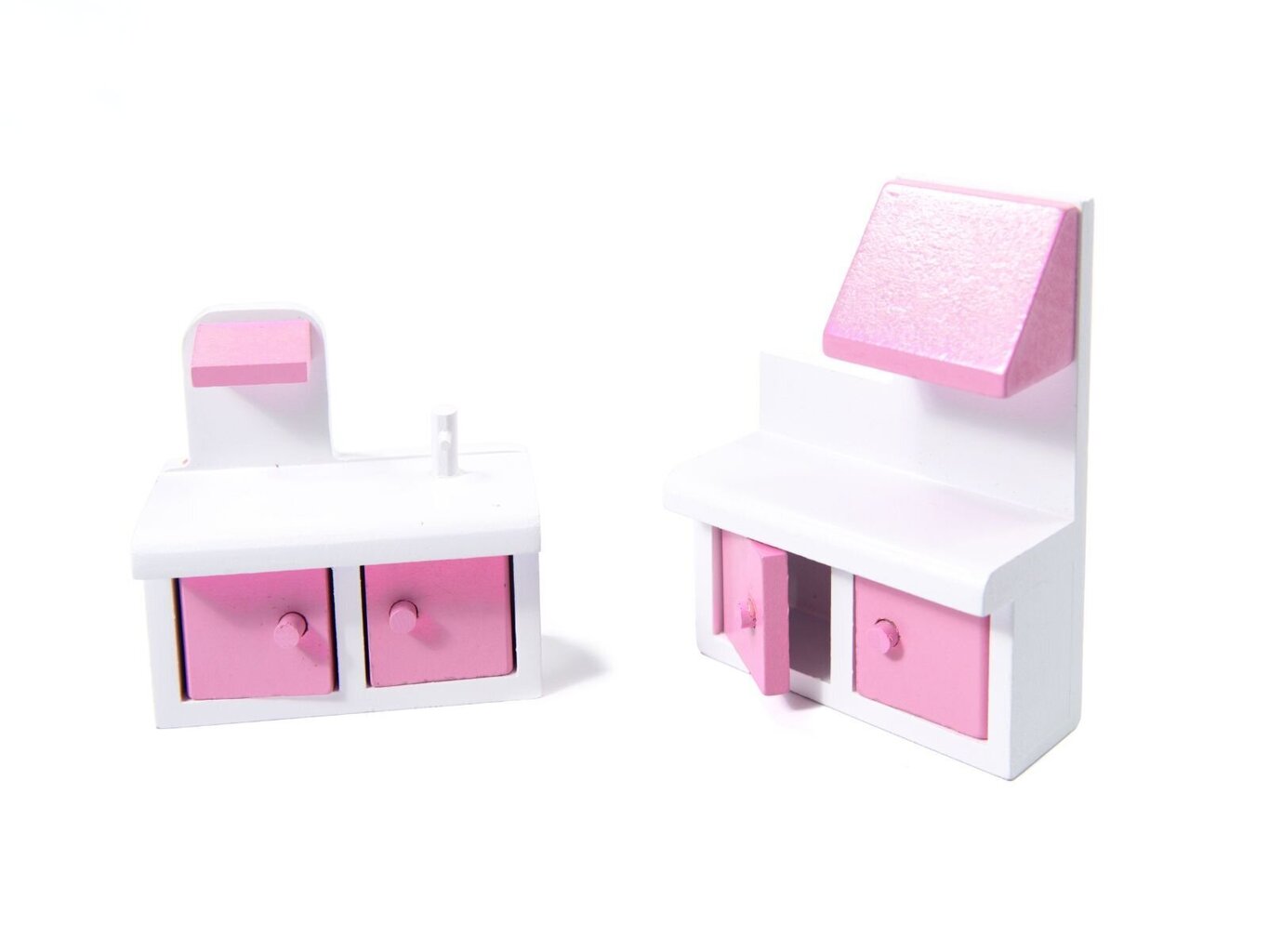 Puidust MDF nukumaja 70 cm koos LED valgustuse ja mööbliga hind ja info | Tüdrukute mänguasjad | kaup24.ee