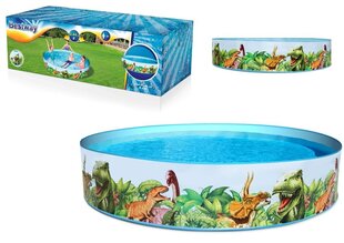 Бассейн Bestway Dinosaur Fill'N Fun Pool 2,44 м x 46 см, 55001 цена и информация | Бассейны | kaup24.ee