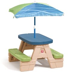 Стол для пикника с зонтиком для детей цена и информация | Детские игровые домики | kaup24.ee