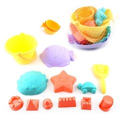 Woopie liivamänguasjade komplekt, 10 tükki hind ja info | Mänguasjad (vesi, rand ja liiv) | kaup24.ee
