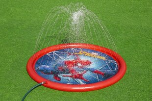 Täispuhutav basseinimatt koos purskkaevuga "Spiderman" hind ja info | Täispuhutavad veemänguasjad ja ujumistarbed | kaup24.ee