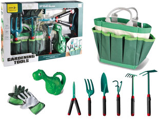 Набор садовых инструментов с сумкой, зеленый цена и информация | Игрушки для мальчиков | kaup24.ee