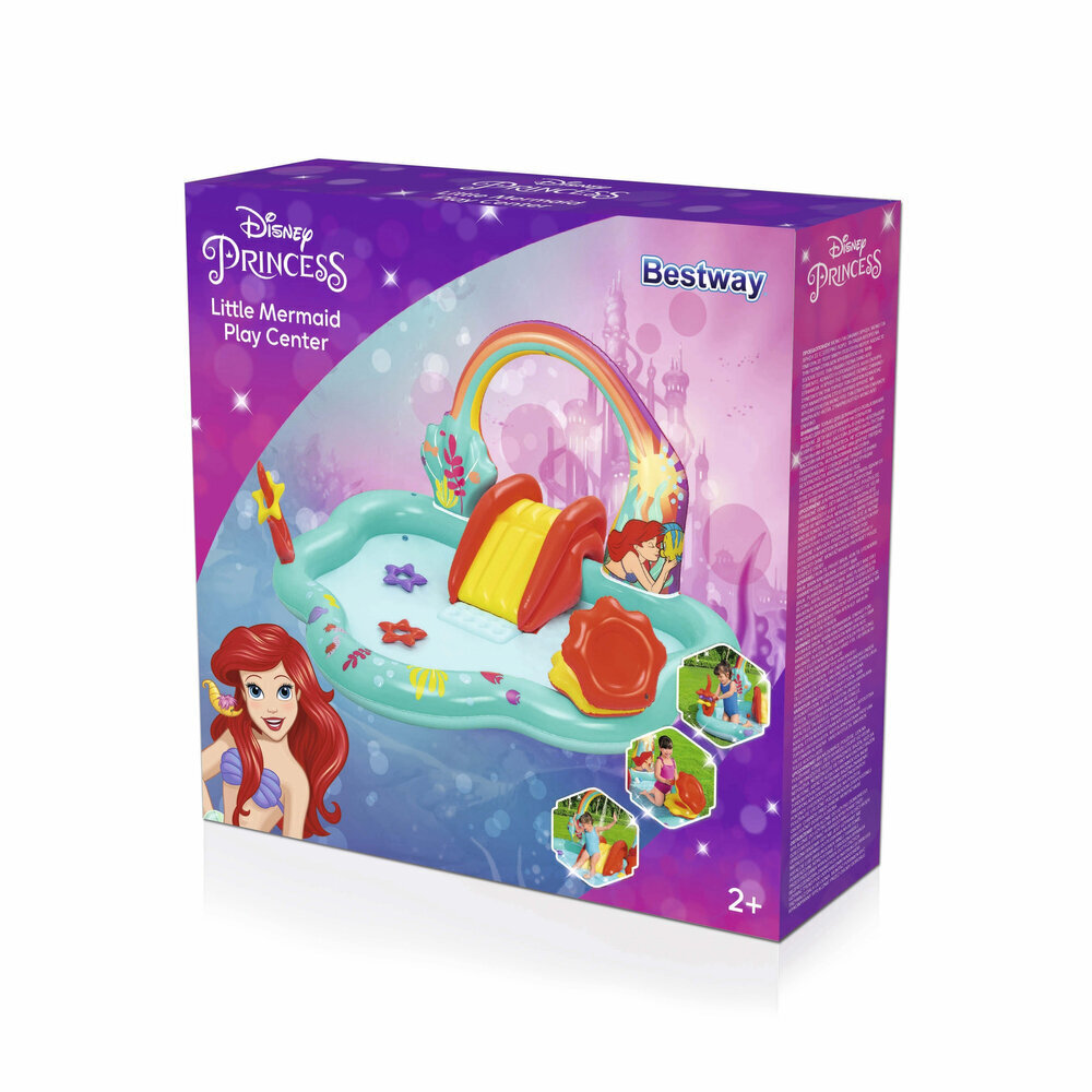 Täispuhutav mänguväljak Bestway Little Mermaid, 221x193x117 cm, roheline hind ja info | Täispuhutavad veemänguasjad ja ujumistarbed | kaup24.ee