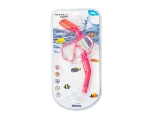 Детская маска для подводного плавания с трубкой Bestway, розовая цена и информация | Маски для дайвинга | kaup24.ee