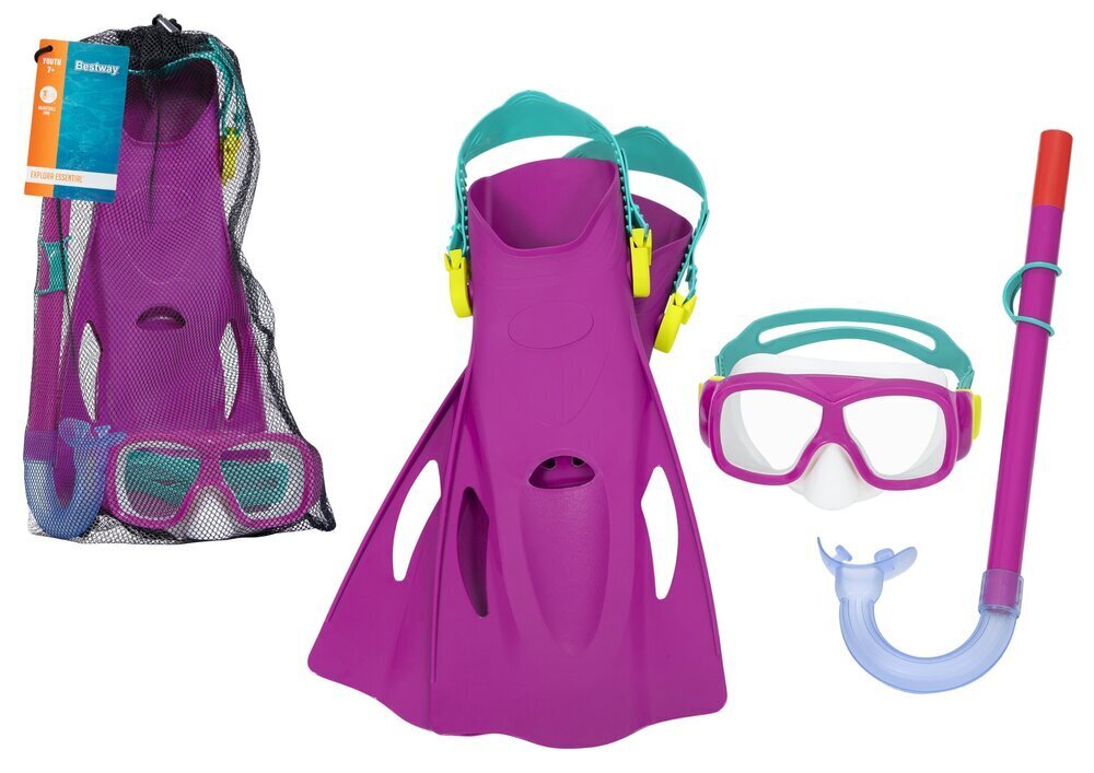 Bestway Kids sukeldumiskomplekt, roosa hind ja info | Ujumislestad | kaup24.ee