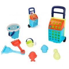Liivamänguasjade komplekt koos kotiga Woopie, 10 tk. hind ja info | Mänguasjad (vesi, rand ja liiv) | kaup24.ee