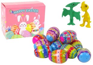Пасхальные яйца Lean Toys с фигурками динозавров, 18 шт. цена и информация | Развивающие игрушки и игры | kaup24.ee