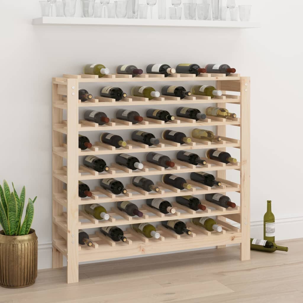 vidaXL veiniriiul, 109,5x30x107,5 cm, männipuit hind ja info | Köögikapid | kaup24.ee