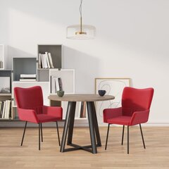 Обеденные стулья, 2 шт., красные цена и информация | Стулья для кухни и столовой | kaup24.ee