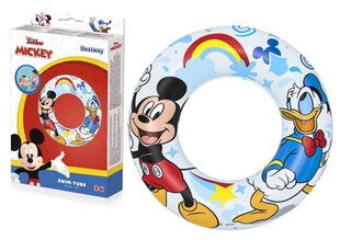 Надувное колесо для плавания Bestway Mickey Mouse, 56 см цена и информация | Надувные и пляжные товары | kaup24.ee