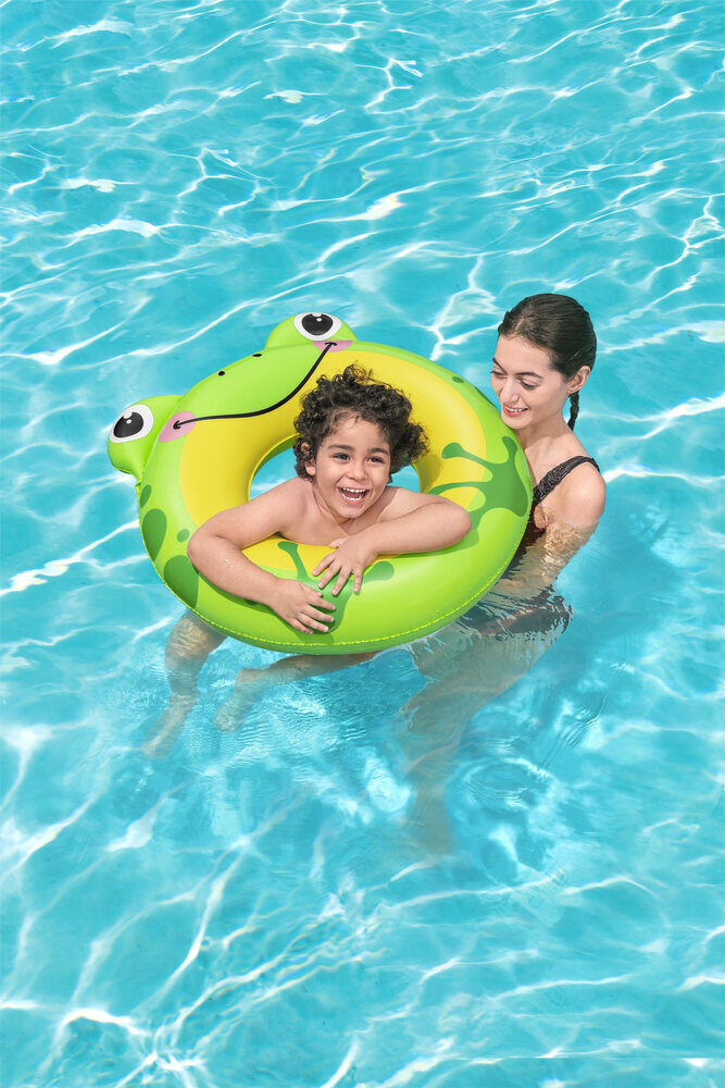 Täispuhutav ujumisrõngas Bestway Frog, 76 cm hind ja info | Täispuhutavad veemänguasjad ja ujumistarbed | kaup24.ee