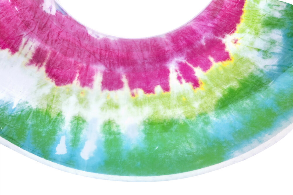 Bestway Tie Dye täispuhutav ujumisrõngas, 118 cm, erinevad värvid hind ja info | Täispuhutavad veemänguasjad ja ujumistarbed | kaup24.ee