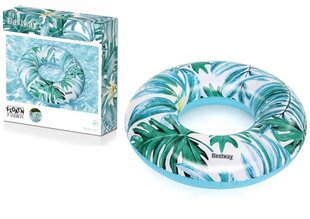 Täispuhutav ujumisrõngas Bestway palmi 119 cm, sinine hind ja info | Täispuhutavad veemänguasjad ja ujumistarbed | kaup24.ee