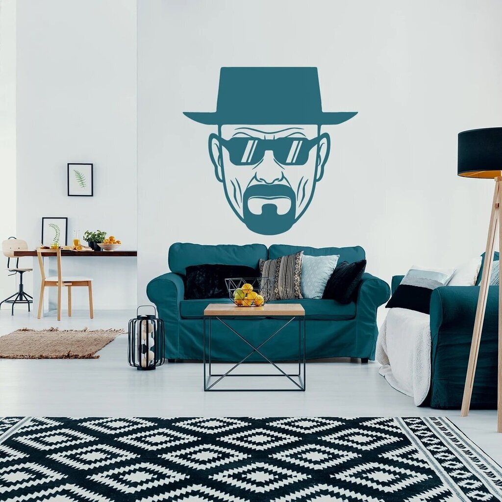 Sinine vinüülist seinakleebis Breaking Bad Interior Decor - 96 x 100 cm цена и информация | Seinakleebised | kaup24.ee