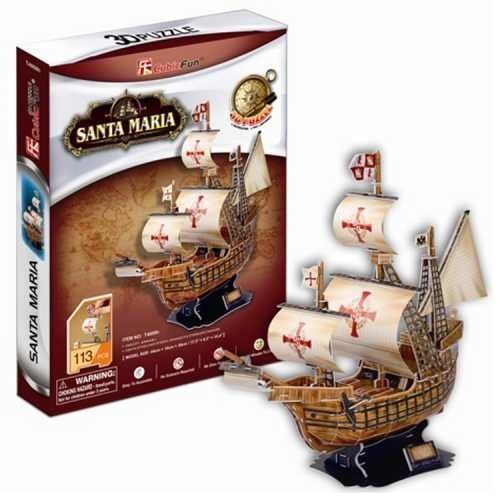 3D puzzle CubicFun, Laev „Santa Maria“ цена и информация | Pusled | kaup24.ee