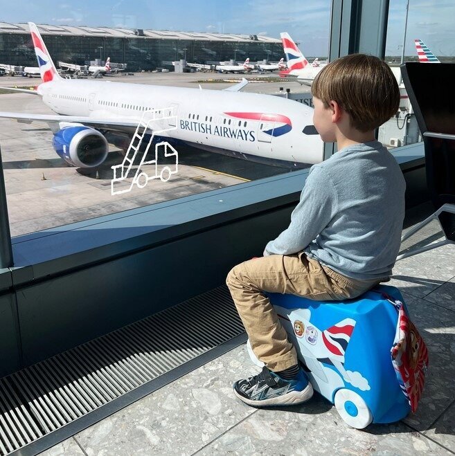 Laste kohver Trunki Airplane Amelia цена и информация | Kohvrid, reisikotid | kaup24.ee