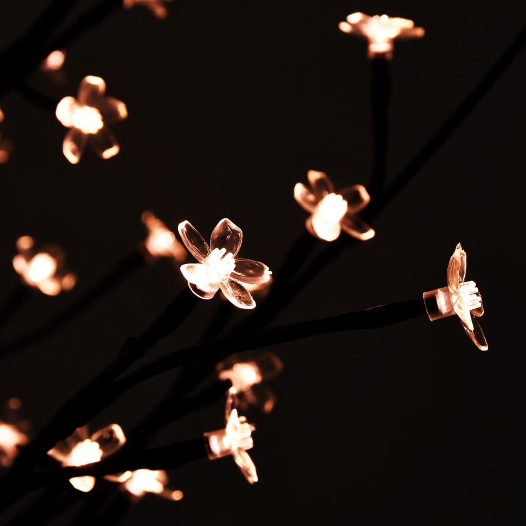 vidaXL kirsiõitega LED-puu, soe valge, 84 LEDi, 120 cm hind ja info | Jõulukaunistused | kaup24.ee