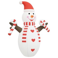 vidaXL jõulukaunistus täispumbatav lumememm LEDidega 630 cm цена и информация | Праздничные декорации | kaup24.ee