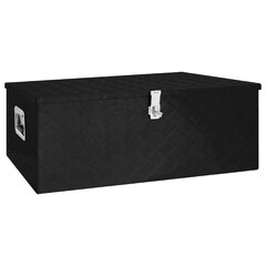 vidaXL hoiukast, must, 100 x 55 x 37 cm, alumiinium hind ja info | Hoiukastid ja -korvid | kaup24.ee