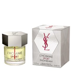 Tualettvesi Yves Saint Laurent L'Homme Sport EDT meestele 60 ml hind ja info | Meeste parfüümid | kaup24.ee